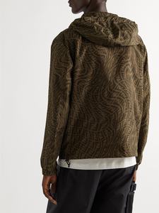 Veste à capuche réversible pour hommes de luxe personnalisée avec logo imprimé veste coupe-vent élégante <span class=keywords><strong>manteau</strong></span> coupe-vent imprimé - Product Image 4