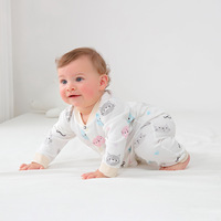 Nouvelle collection 2026 : Combinaison bébé en coton doux à motif dessin animé, style animalier, une pièce, pour nouveau-né