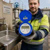 Compteur d'eau intelligent MAINONE CE MID certifié, ultrasonique, RS485/m-bus/NB-IoT/4G/LoRa/LoRaWAN, en matériau PPA, 15