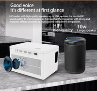 Nouveau projecteur intelligent 2026 en direct d'usine, CPU H713, Android 11, Wi-Fi, vidéo LED Full HD 1080P, mini projecteur home cinéma