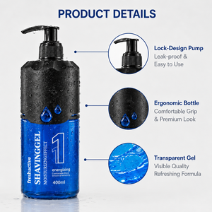<span class=keywords><strong>Gel</strong></span> à <span class=keywords><strong>raser</strong></span> doux et non irritant, végétarien, sans tests sur les animaux, formule sans alcool, hydratant, <span class=keywords><strong>gel</strong></span> à <span class=keywords><strong>raser</strong></span> riche en mousse - Product Image 4