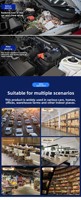 Nouveau Répulsif Souris Intelligent Écologique Solide pour Voiture, Technologie Ultrasonique Clignotante LED, Alimenté par Batterie, en Plastique Carré, pour le Contrôle des Nuisibles