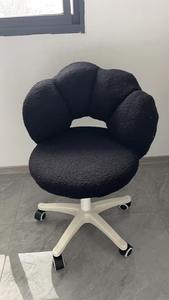 เก้าอี้ทรงอุ้งเท้าแมวสไตล์โมเดิร์น หมุนได้ พร้อมพนักพิง เก้าอี้ทำเล็บ เฟอร์นิเจอร์บ้าน เก้าอี้ห้องนั่งเล่น - Product Image 6