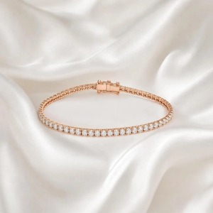 Export Quality Lab Grown Round Brilliant Cut Diamond Tennis <b>Bracelet</b> Luxury Fine Jewelry for Women Available For Sale - Product Image 1