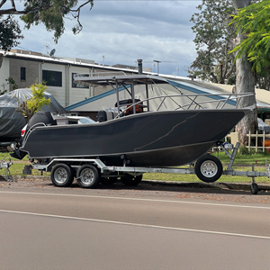 Customized 6 Person 6.25m Welded <strong>Outboard</strong> <strong>Engine</strong> Aluminum Hull Center Console Fishing Boat 21ft Aluminum Yacht