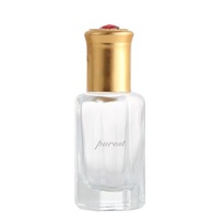 Or 3ml 6ml 9ml 12ml mini bouteille compte-gouttes octogonale en verre bouteille d'huile essentielle