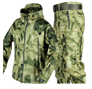 Traje de Camuflaje FG Color Ruinas, Cortavientos Impermeable, Aislamiento Térmico para Invierno, Uniformes Cálidos, Chaqueta y Pantalones Softshell - Product Image 1