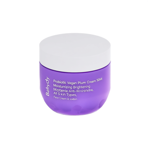 Crema de Ciruela Vegana Probiótica Behydy 50 ml, Hidratante, Iluminadora, Antiarrugas, para Todo Tipo de Piel - Product Image 2
