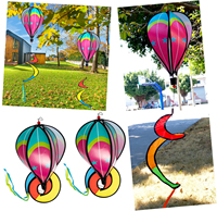 Offre Spéciale ballon à Air chaud vent Spinners carillon éolien jardin moulin à vent Spinner cinétique suspendu décor pour pelouse cour