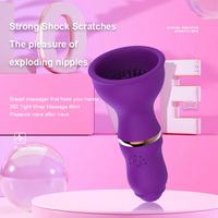 Silikon-Saugvibrator für Frauen Klitoris- und Brustwarzen-Saugmassagegerät Weibliches Erwachsenenspielzeug für Persönliche Masturbation