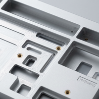 Clavier mécanique de luxe pour kit de boîtier de fraisage de précision personnalisé en aluminium usiné CNC, disposition 60/65/75%