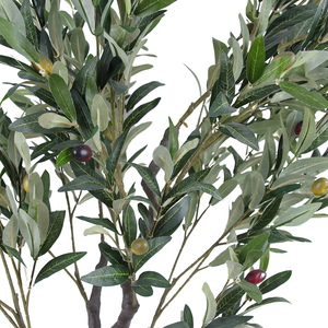 40 pollici piante artificiali e alberi finte piante artificiali ramoscello di ulivo foglie topiaria albero di seta per <span class=keywords><strong>l</strong></span>'arredamento del giardino - Product Image 6