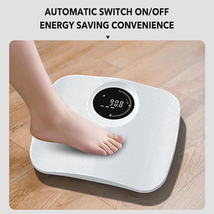 Analizzatore digitale del corpo del peso del vetro temperato di alta precisione ABS 180kg bilancia da bagno - Product Image 3