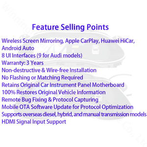 Afficheur LCD compatible OEM anti-éblouissement résistant aux hautes températures Plug and Play pour <span class=keywords><strong>Audi</strong></span> A4 S4 RS4 MLB B8.5 Typ 8K facelift - Product Image 4