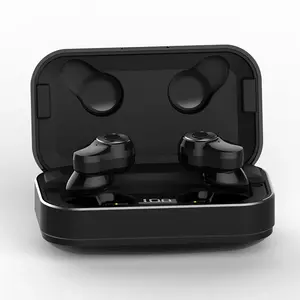 最新产品便携式迷你耳机耳机无线蓝牙耳机耳塞，带 1500mah 充电盒