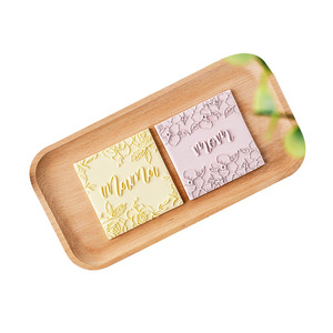 Safran Acrylique Happy Mother's Day Cookie Cutter Carré En Plastique Chocolat Moule Embosser '<span class=keywords><strong>Maman</strong></span>' 'Mama' 'Mother' Shaped - Product Image 6