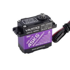 YANTRS 45KG Servo moteur sans balais engrenage hélicoïdal haute vitesse HV Monster Torque étanche RC Servo de direction 1/8 1/10 chenille RC voiture