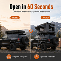 Auvent latéral de voiture 270 degrés avec paroi, auvent de véhicule imperméable pour SUV 4x4