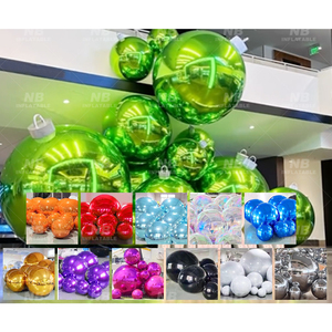 New Blessing Mirror Ball Inflatable Metallic Spheres <b>Balloons</b> CE Certified Christmas Decor Party Shiny Extra Large Mirrior Ball - Product Image 1