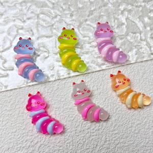 Dessin animé galvanoplastie changement progressif couleur tête de lapin image bricolage décoration de voiture acrylique charme usine grande remise Promotion - Product Image 2