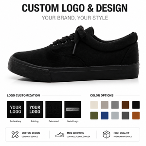 Custom Logo Black <strong>Plimsoll</strong> Skate Shoes Wholesale Factory Direct Europe USA Market Canvas Sneakers OEM ODM Minimalist Low MOQ - Product Image 2