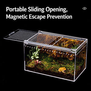 Terrario Rectangular de Acrílico Transparente para Reptiles, Vivario para Lagartos, Geckos y Serpientes - Product Image 5