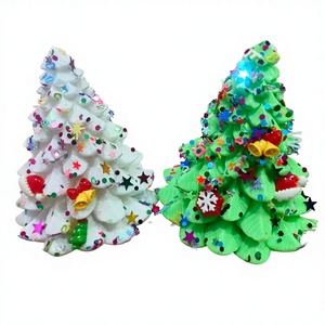 Jouet de décompression en forme de sapin de Noël, simulation d'ambiance de Noël, jouet musical à presser, dessin animé simple, en matériau TPR, unisexe, pour bureau - Product Image 1