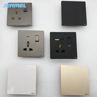 Soket listrik Universal standar UK & EU harga pabrik saklar lampu stop kontak Panel PC saklar dinding