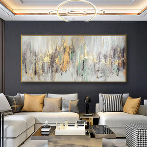 Phòng khách phòng ngủ trang trí nội thất trừu tượng vàng lá tinh khiết sơn dầu handmade Acrylic hiện đại trừu tượng sơn - Product Image 5