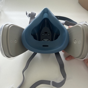 Venta caliente silicona medio respirador <span class=keywords><strong>facial</strong></span> reutilizable soldadura abrasivo aceite partícula polvo humo máscara con filtro algodón - Product Image 3