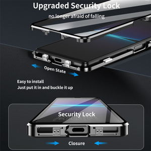 Funda Protectora Magnética de Metal y Vidrio + PC Mate para Lente de Cámara Sony <span class=keywords><strong>Xperia</strong></span> <span class=keywords><strong>1</strong></span> 10 VII <span class=keywords><strong>1</strong></span> VI 10 VI V 10 5 V IV 10 5 <span class=keywords><strong>III</strong></span> - Product Image 2