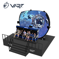 Centre commercial VART 3D/7D/9D/12D Cinéma orbital intérieur Film à l'oeil nu Théâtre de vol Cinéma dôme