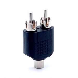 Connettore a Y Splitter <span class=keywords><strong>RCA</strong></span>, Adattatore Audio AV da <span class=keywords><strong>1</strong></span> a <span class=keywords><strong>2</strong></span> <span class=keywords><strong>RCA</strong></span> Maschio e Femmina - Product Image 3