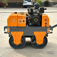 Nouvelle rouleuse vibrante à double tambour Changfa de 500 kg pour la construction routière, à haute efficacité
