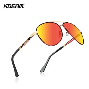 Классические солнцезащитные очки KDEAM, оптовая продажа солнцезащитных очков-авиаторы с защитой UV400, качественные солнцезащитные очки-авиаторы унисекс, итальянский дизайн, 2020
