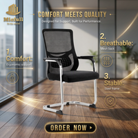 Chaise de bureau ergonomique en maille pour employés, chaise de travail multifonction, chaise de bureau informatique économique pour poste de travail
