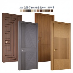 Puerta Interior de Madera Precolgada de Estilo Moderno Europeo-Americano, Puertas Interiores de Madera, Puertas de Dormitorio Insonorizadas para Casas - Product Image 2