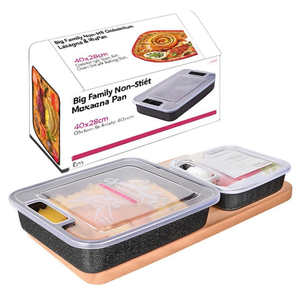 Lasagnera Alluminio antiaderente (40x28cm) BIG FAMILY Grigio pietra WX74140BIFA - Product Image 2
