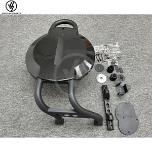 Cache-roue de secours arrière en fibre de carbone sèche style B avec cadre en fer pour G Wagon W464 G500 G63 2019-2024, finition brillante sergé - Product Image 5