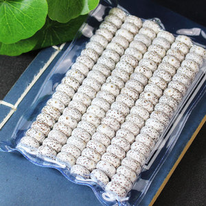Bodhi Seed <b>Ball</b>-Shaped Beads 108pcs Natural Stone Hand Polished White Smooth for DIY <b>Bracelet</b> Buddhist Rosary Unisex Accessory - Product Image 2
