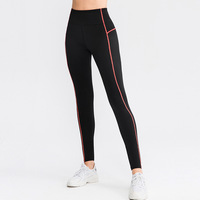 Fabrik OEM Benutzerdefiniertes Logo Etikett Solide Hochtaillierte Yoga-Hose für Damen Fleece-gefüttert Dick Warm Vierwege-Stretch Nahtlos Workout