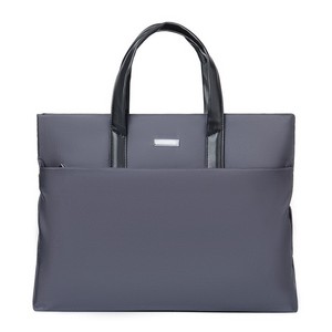Sac pour ordinateur portable imperméable en Oxford, mallette d'affaires, grande capacité, léger, minimaliste, 15,6 pouces, sacoches pour hommes, cuir véritable - Product Image 1
