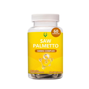 Cápsulas de Saw Palmetto de Alta Calidad de 500 MG, Suplemento Dietético, Mejora la Salud de la Piel y Apoya la Salud de la Próstata - Product Image 1