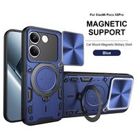 Coque de téléphone magnétique anti-choc Lichicase pour Xiaomi Poco F9 Ultra, étui hybride 2 en 1 TPU+PC