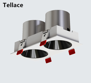 TELLACE haute qualité luminosité blanc noir maison hôtel bureau moulé sous pression en aluminium encastré plafond Grille 30W Led <span class=keywords><strong>Spot</strong></span> Down Light - Product Image 2