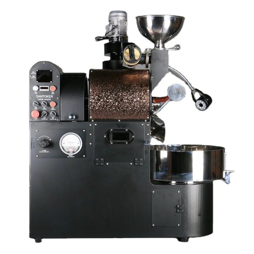 Santoker R3 זוגי מוקף חומה פחמן פלדה חשמלי קפה לצליה 3kg, קפה צליית מכונות עם Artisan תוכנה