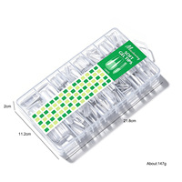 480 pièces/boîte – Capsules d'ongles en gel ultra-fines semi-mates, couvrance totale, formes moyennes amande, cercueil, carrées – Faux ongles pour extension en salon