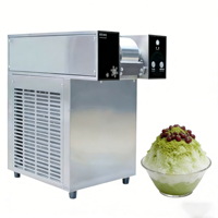 Machine à glace pilée commerciale pour hôtels, buffets et services de restauration – Machine à glace professionnelle en acier inoxydable pour crème glacée et eau