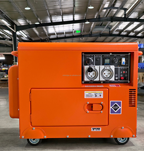 Groupe électrogène <span class=keywords><strong>diesel</strong></span> silencieux à cadre ouvert portable 5KW 6KW 7KW 8KW 9KW 10KW 12KW 15KW 18KW 19KW 20KW avec démarrage électrique 50HZ 60HZ - Product Image 5