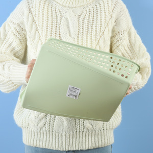 Cestino portaoggetti ecologico <span class=keywords><strong>in</strong></span> <span class=keywords><strong>plastica</strong></span> PP <span class=keywords><strong>con</strong></span> design pieghevole e <span class=keywords><strong>coperchio</strong></span> <span class=keywords><strong>con</strong></span> chiusura <span class=keywords><strong>in</strong></span> PP per l'organizzazione di giocattoli, snack e bevande per uso domestico - Product Image 6